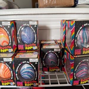 Nee Doh Swirlie Eggs - Colorful Sensory Toys. Just in time for Easter baskets!!!